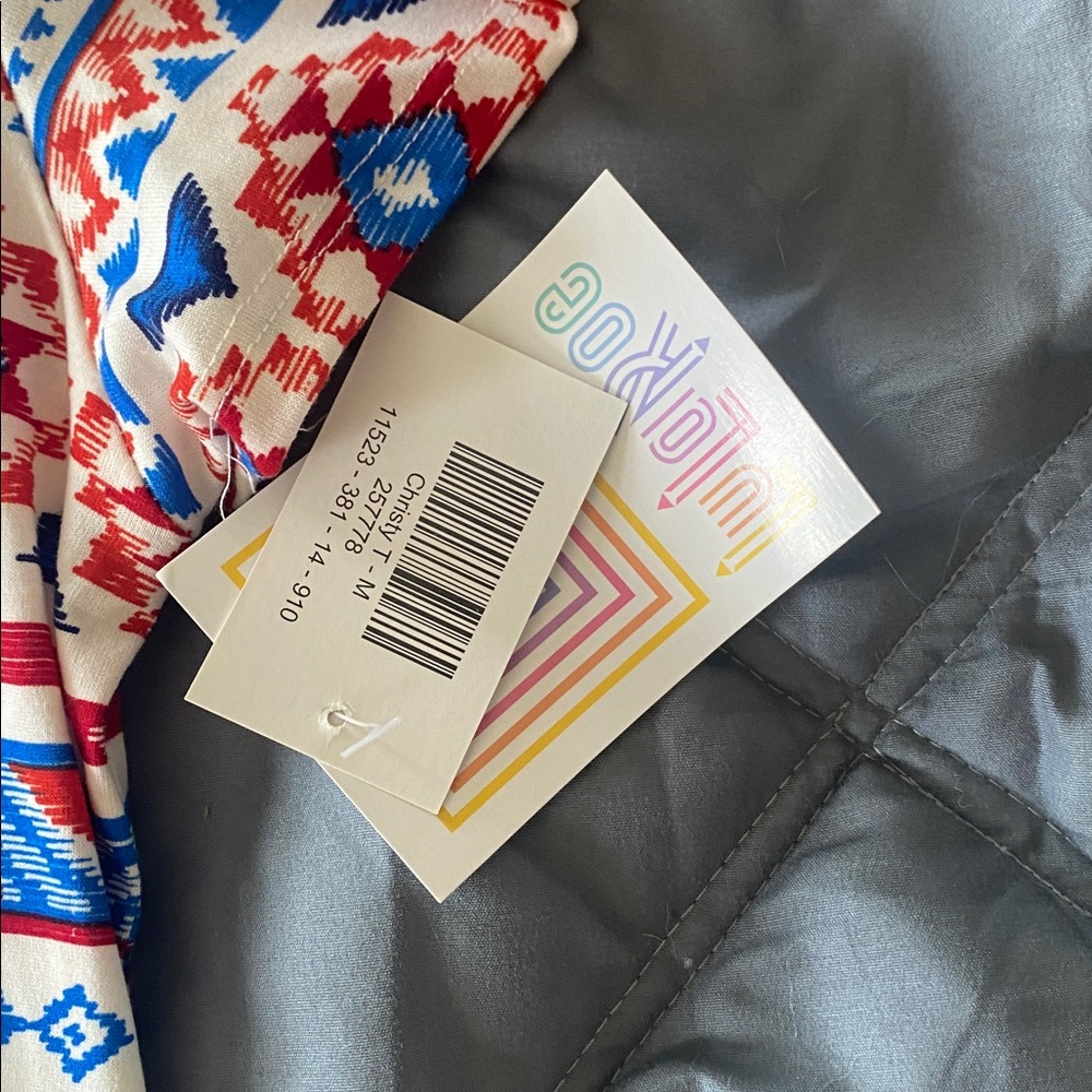 LuLaRoe Multicolor Patterned Top - Picture 3 of 3